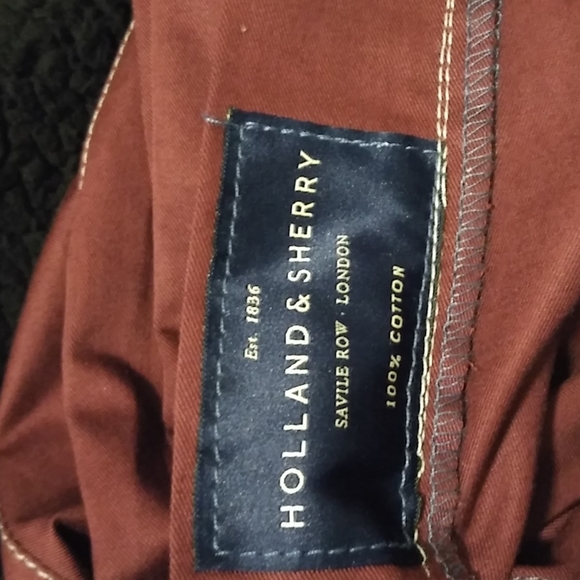 Holland & Sherry Blue Delta Men's Pants - Picture 4 of 4